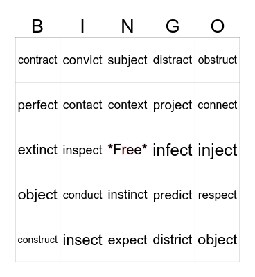 -CT- Blends Bingo Card