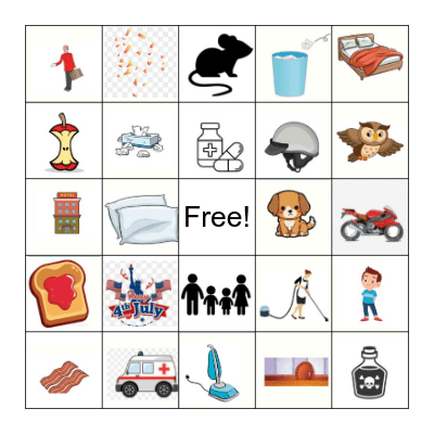 The Mouse and the Motorcycle Bingo Card