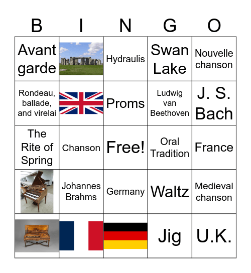 Europe Part 2 Bingo Card