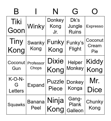 Lemmy's DK Bingo [Round 1] Bingo Card