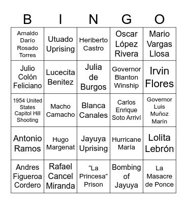 Ordinary Girls Bingo Card