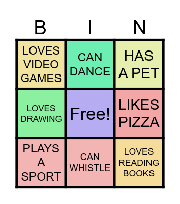 FIND SOMEONE WHO.. Bingo Card