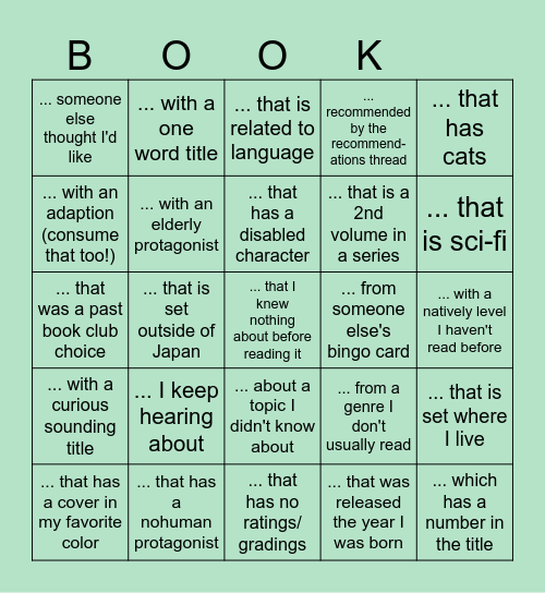 Natively Bingo 2025 Bingo Card