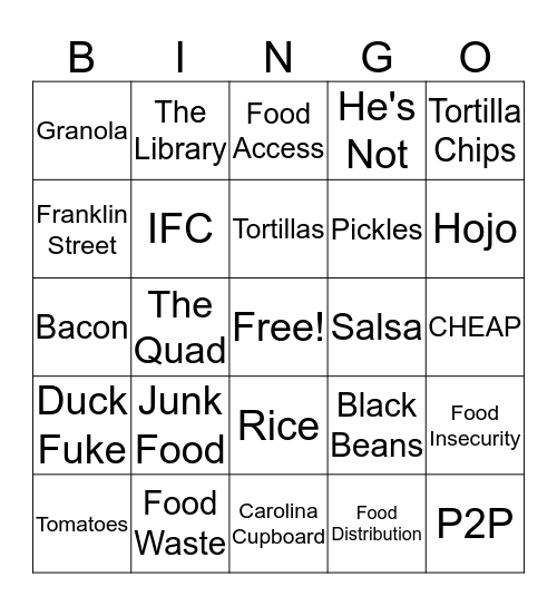 Mixed 2 Bingo Card