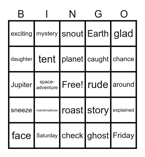 Jilly Flurb’s Big ChaHoo! Bingo Card