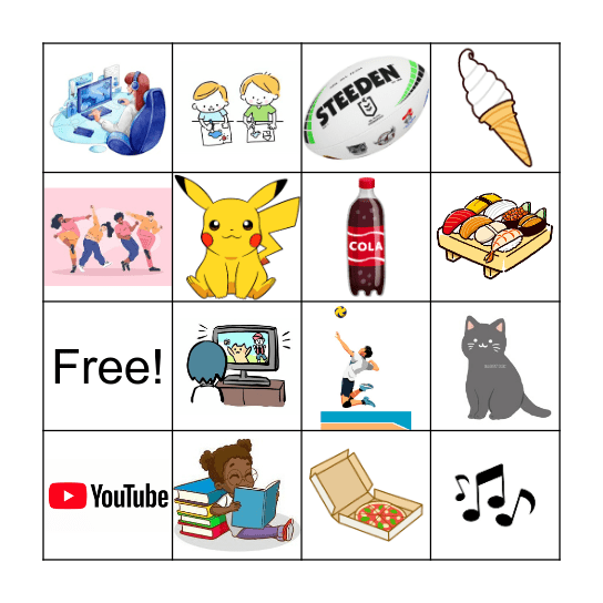 なにが　すきですか？ Bingo Card