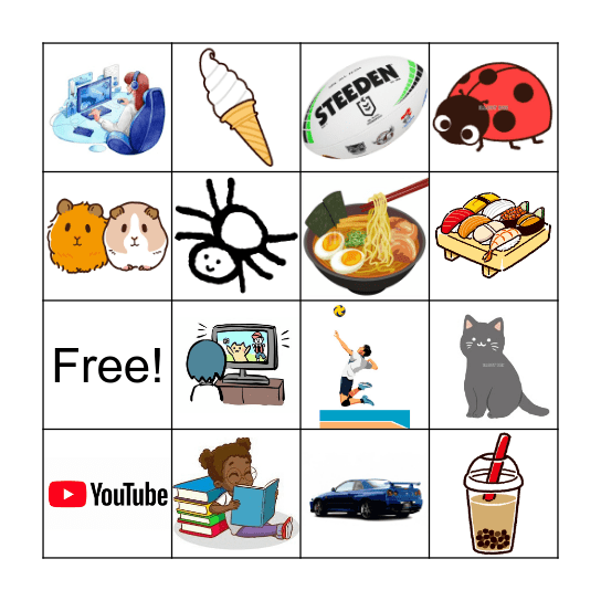 なにが　すきですか？ Bingo Card