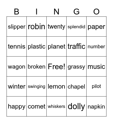 ETC Review Bingo Card