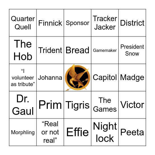 SUNRISE ON THE REAPING BINGO Card