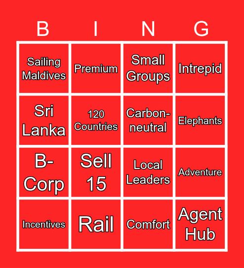Intrepid Bingo Card