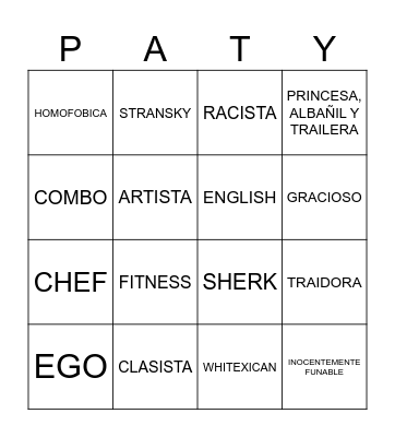MOMENTO FUNABLE Bingo Card