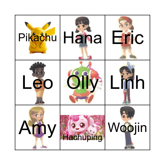What's your name? Bingo Card
