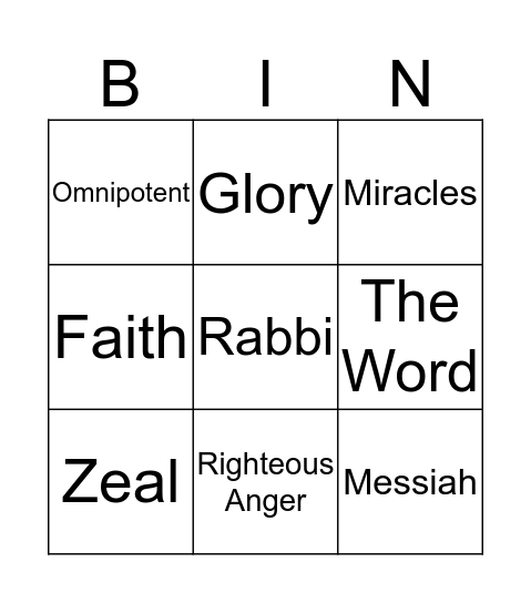 Bingo Card