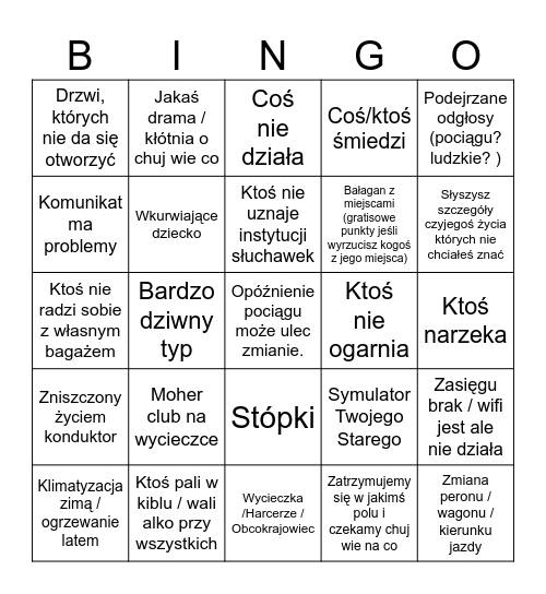 PKP ultimate Bingo Card