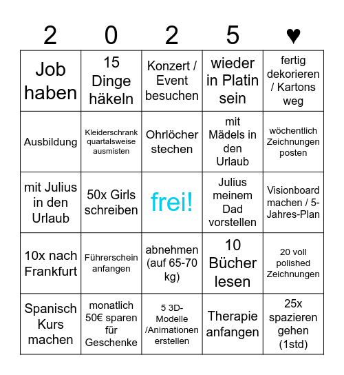 Bingo! Bingo Card