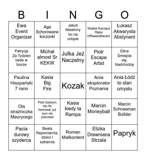 Ehehehe Bingo Card