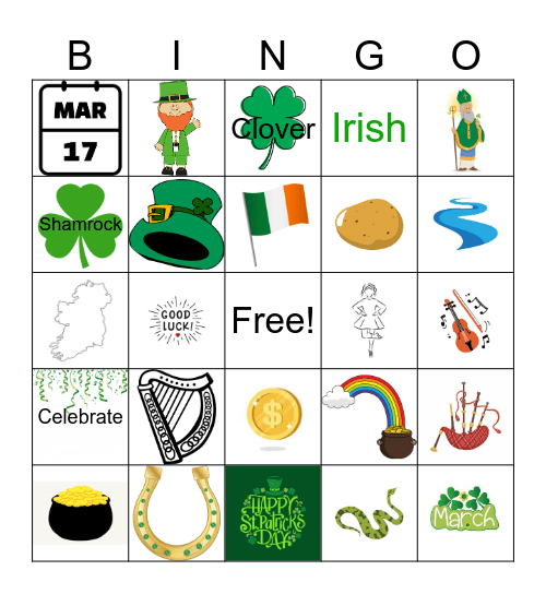 Irish Bingo Card