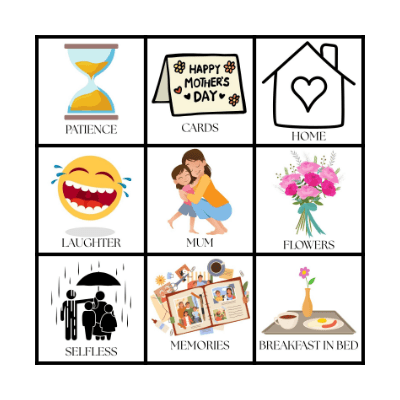 Mother's Day Bingo Card