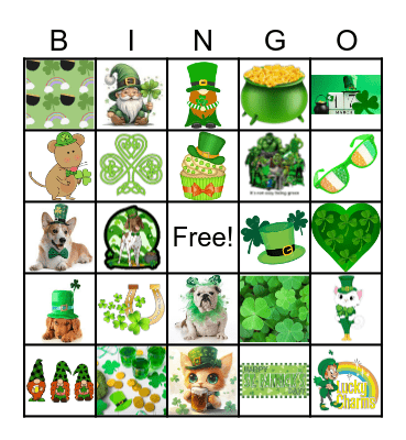 St. Patricks Day BINGO Card