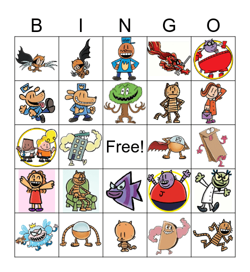 DogMan! Bingo Card