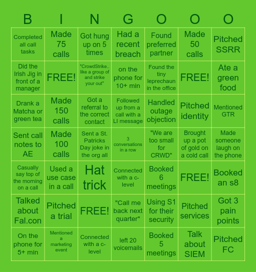 3/20 CALL OUT DAY BINGO Card