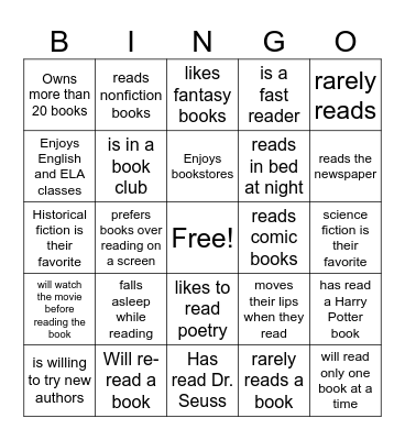 Find Someone Who... Bingo Card