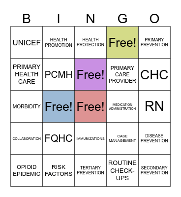Chapter 16 Bingo Card
