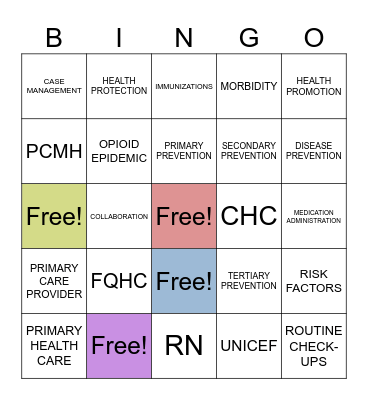 Chapter 16 Bingo Card