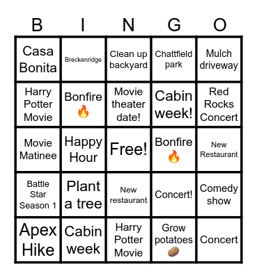 Desmas Bingo 2025 Bingo Card