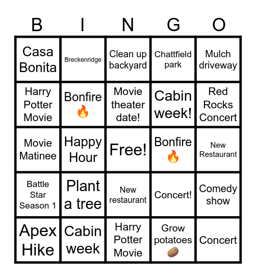 Desmas Bingo 2025 Bingo Card