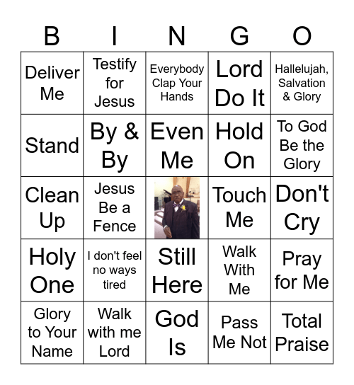 Pastor Campbell's 90th Birthday Celebration Bingo Card