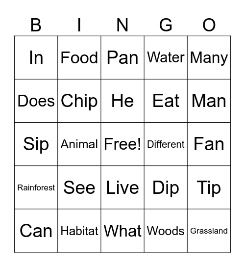 Unit 12 Bingo Card