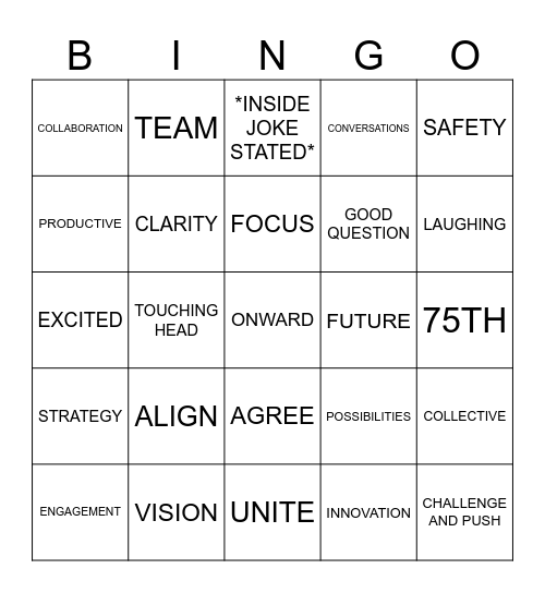 KITCHELL Bingo Card