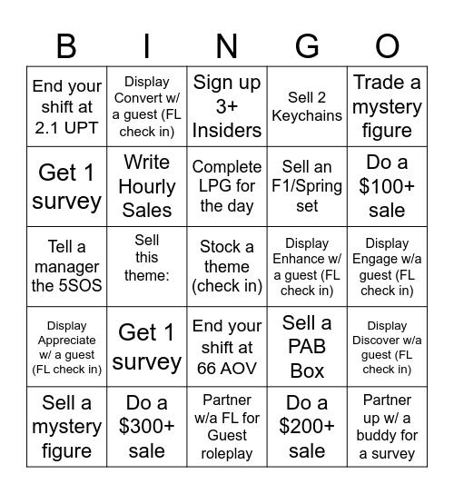 March Bingo Card