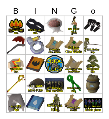 Solo Bingo Card