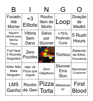 [Forsaken] Elliot Bingo Card