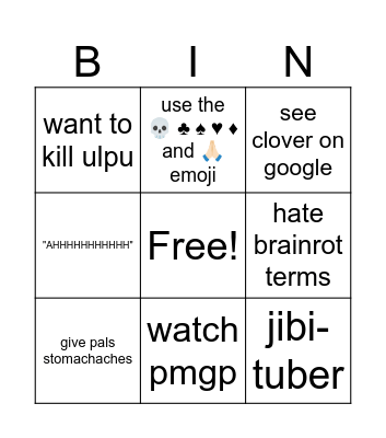 flipline acts Bingo Card
