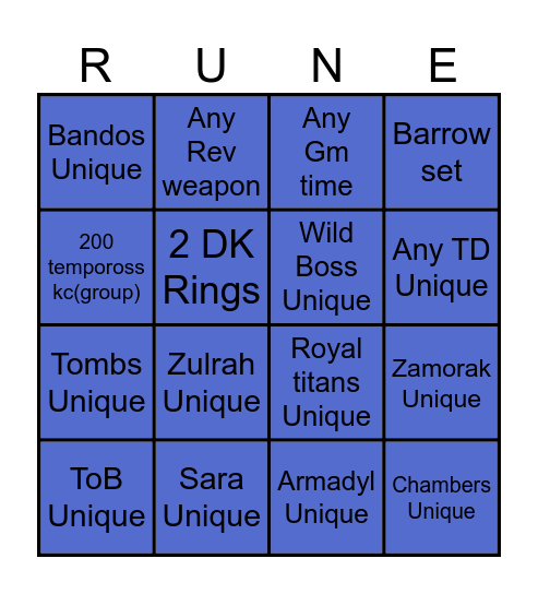 Viable Cause Bingo Card