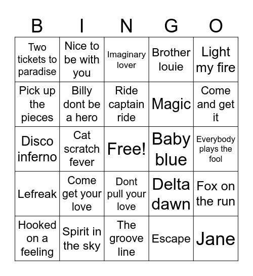 Guardian Mix Bingo Card