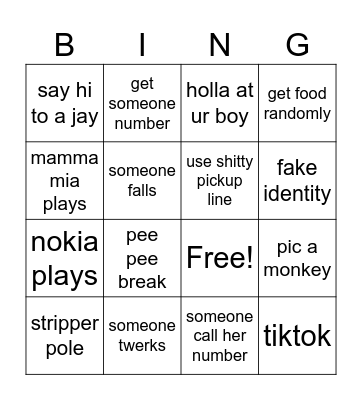 st patty’s Bingo Card