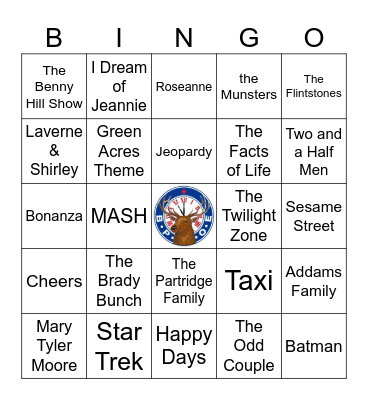 TV Theme Songs Bingo Card