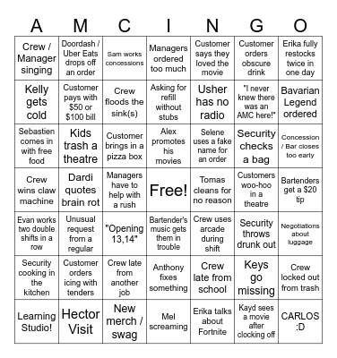 CAUSEWAY BINGO Card