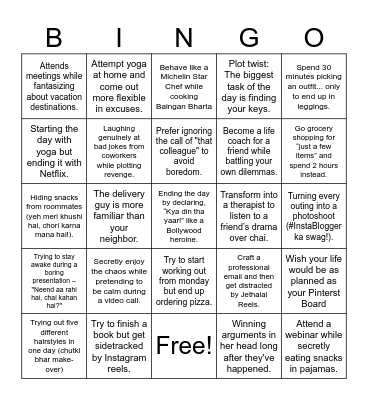Life, Laughter, & Lipstick: Women's Day Bingo Card