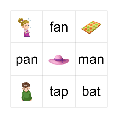 Best! Phonics 2 - Units 1& 2 Bingo Card