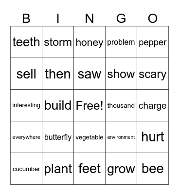 Hey unit 3 Bingo Card
