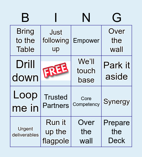 Activity March Bingo Card