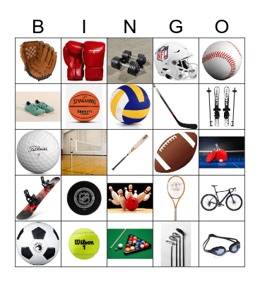 Sports Bingo Card