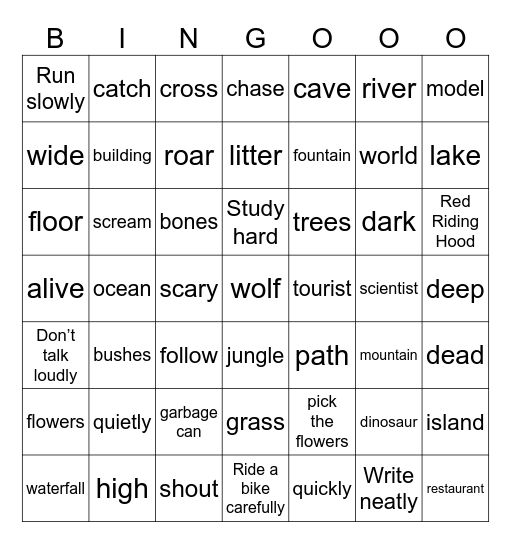 BINGO UNIT 7,8,9 😍 Bingo Card