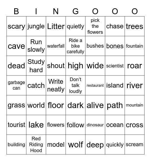 BINGO UNIT 7,8,9 😍 Bingo Card