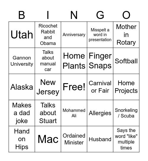 Autumn! Bingo Card